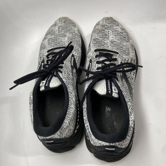 Brooks Adrenaline Mens GTS 21 Running Shoes White Grey Black Sz 11.5 US main image 8